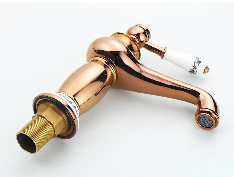 DecorBites™ Antique Bronze Bathroom Faucet Single Handle Mixer