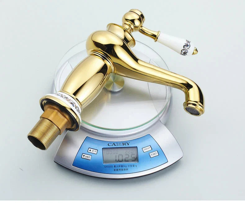 DecorBites™ Antique Bronze Bathroom Faucet Single Handle Mixer