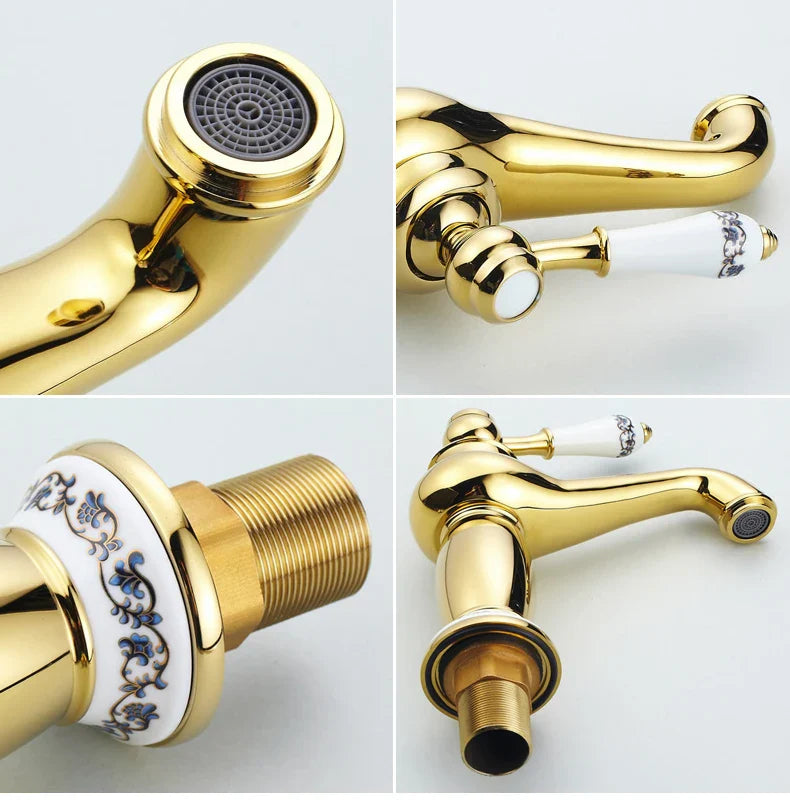 DecorBites™ Antique Bronze Bathroom Faucet Single Handle Mixer