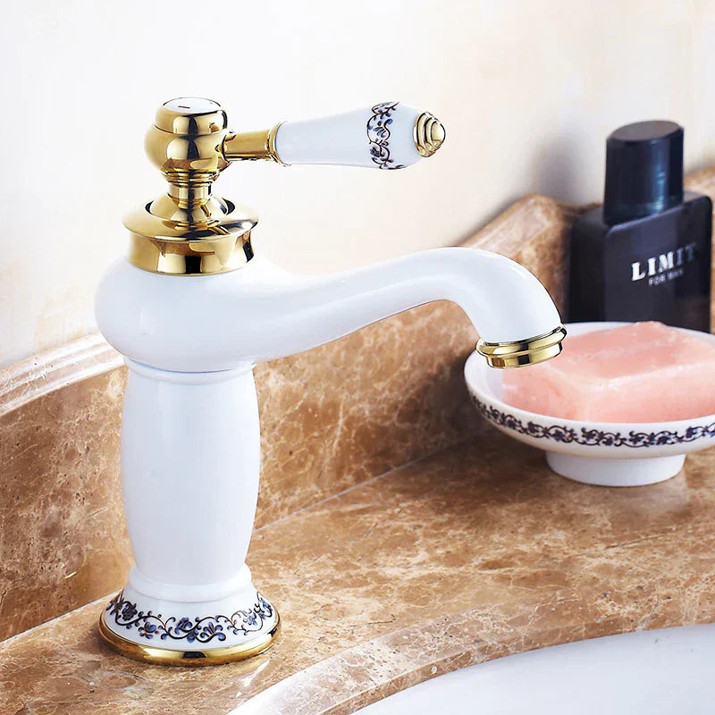 DecorBites™ Antique Bronze Bathroom Faucet Single Handle Mixer