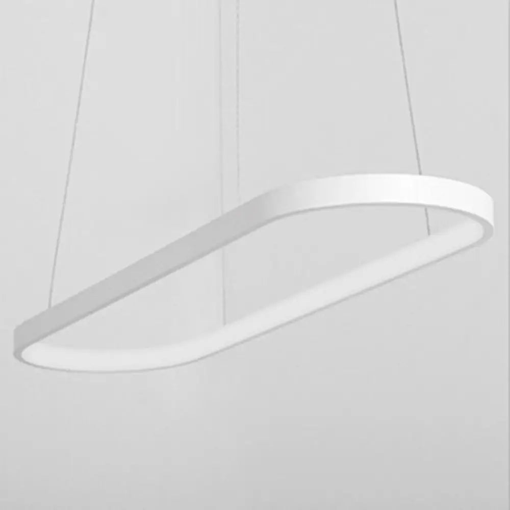 DecorBites™ Artistic Metal Dining Room LED Pendant Light Fixture with Flowing Shapes