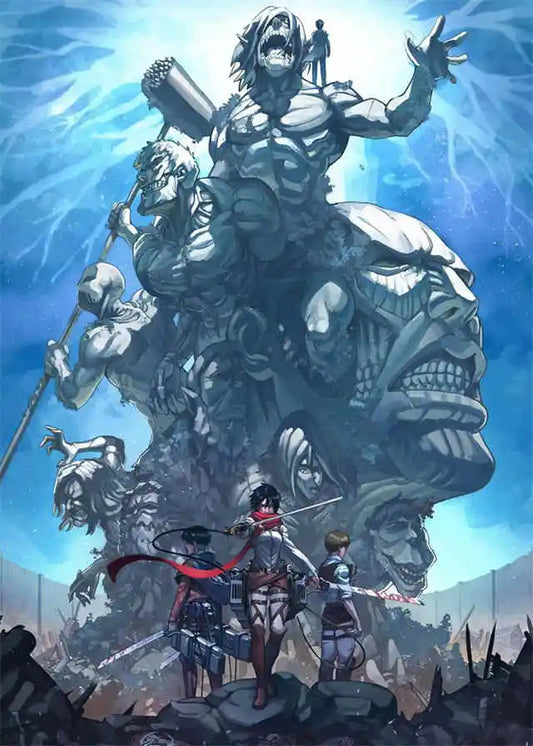 DecorBites™ "Attack on Titan Final Season Anime Poster"