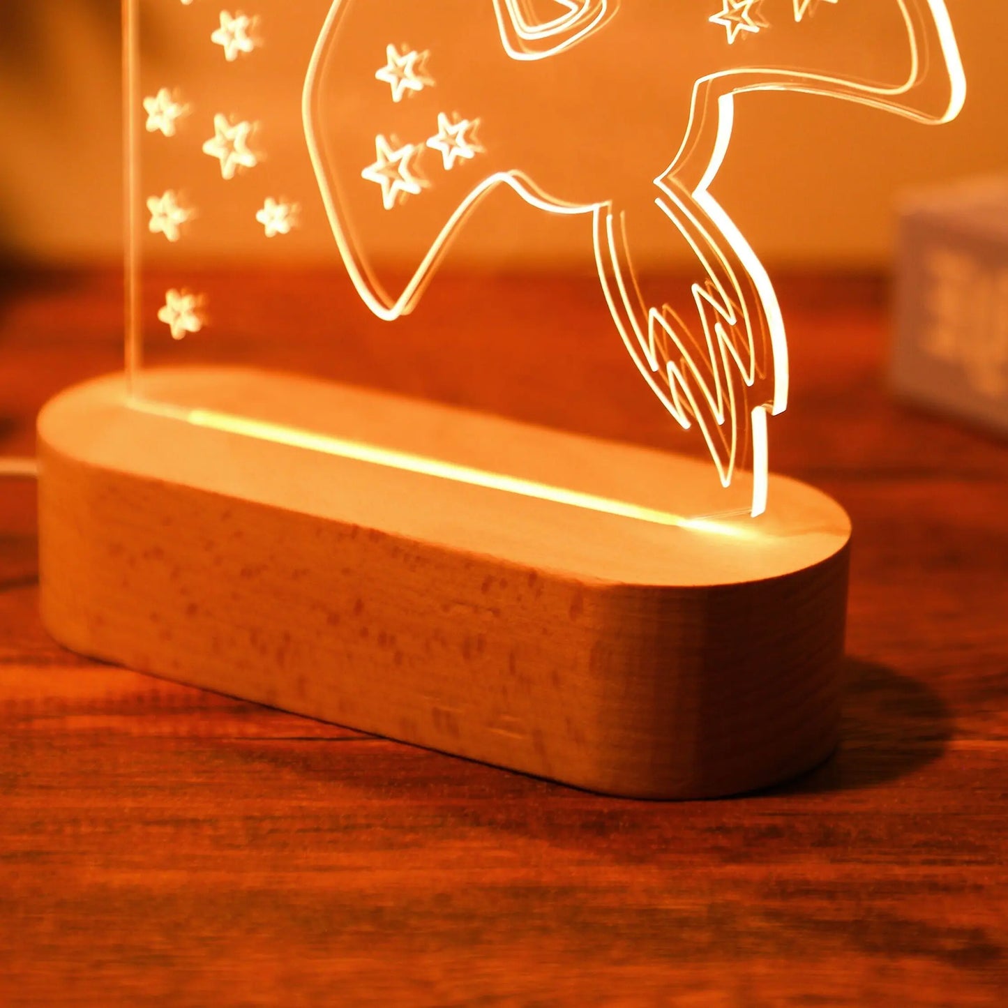 DecorBites™ Baby Kids USB Night Light Personalized Children Name Lamp Custom Nursery Newborn Bedroom Home Decoration Birthday Souvenir Gift