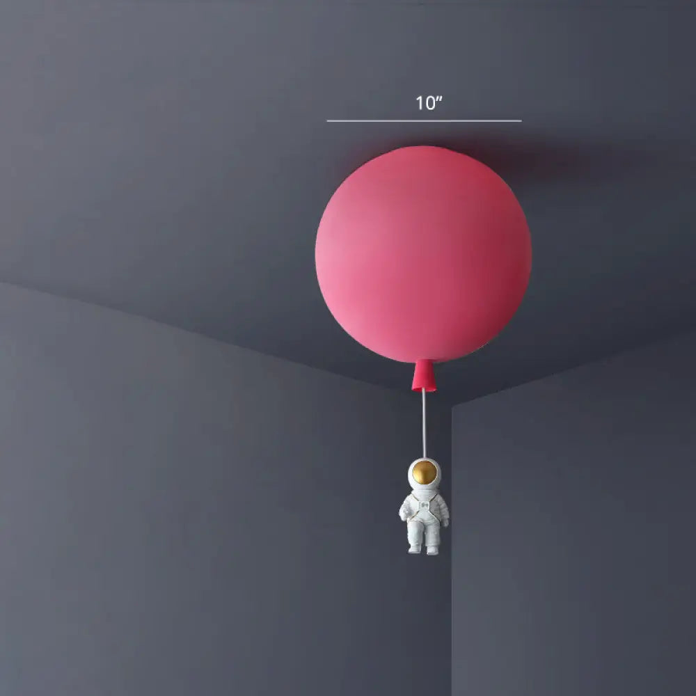 DecorBites™ Balloon and Astronaut Ceiling Lamp Kids Acrylic 1 Head Bedroom Pendant Lighting Fixture