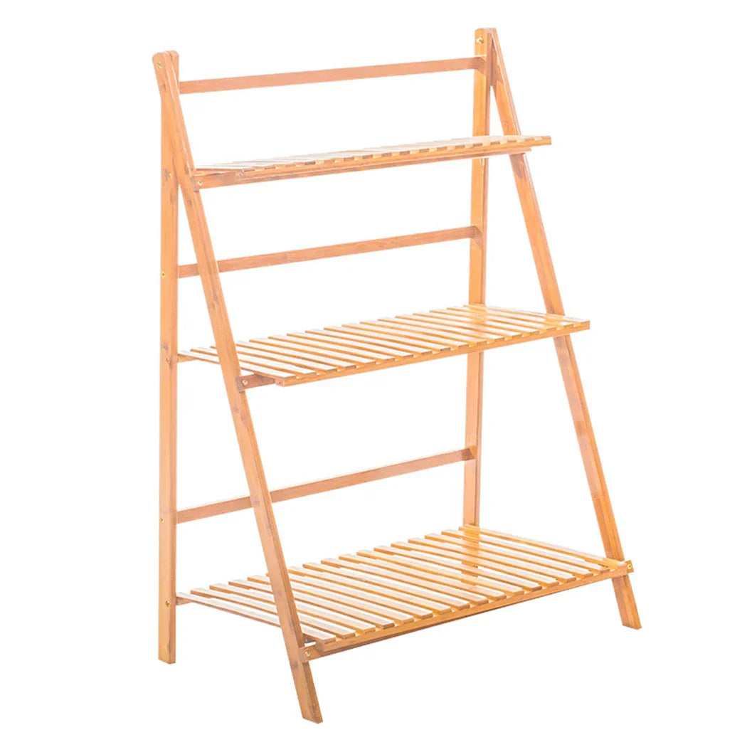 DecorBites™ Bamboo Plant Stand Organizer Shelf - Indoor/Outdoor