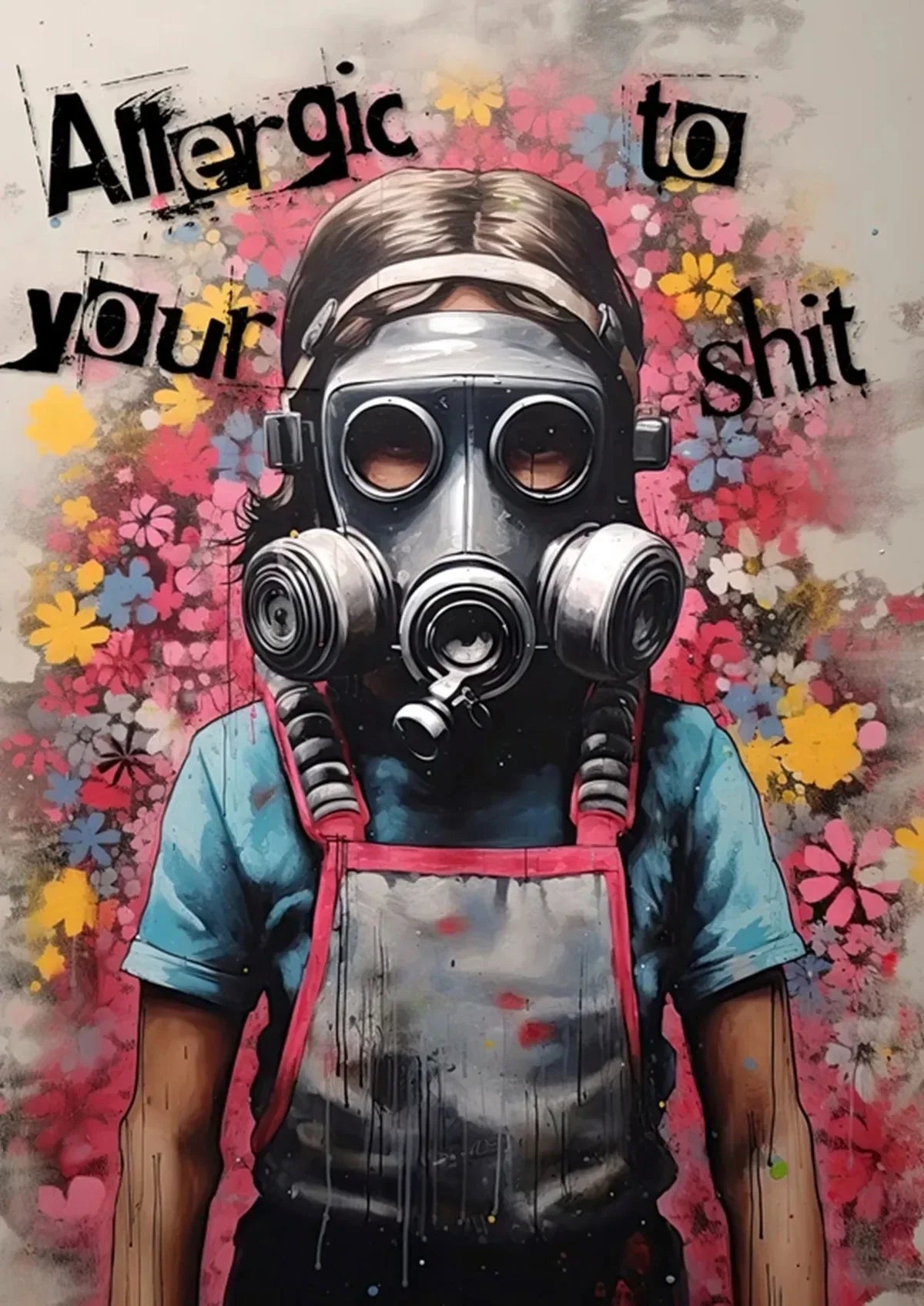 DecorBites™ Banksy Boy Girl Balloon Canvas Wall Art