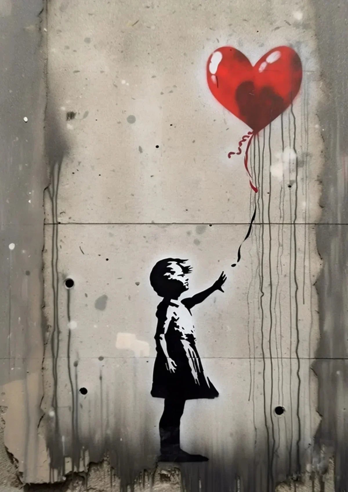 DecorBites™ Banksy Boy Girl Balloon Canvas Wall Art