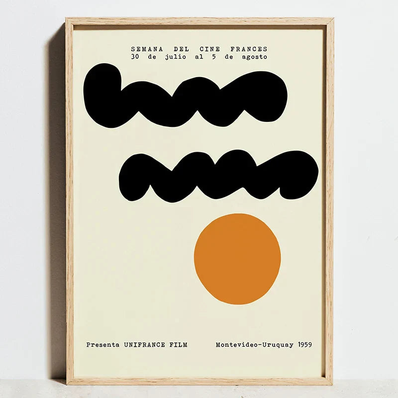DecorBites™ Bauhaus Geometric Exhibition Posters | Abstract Canvas Art