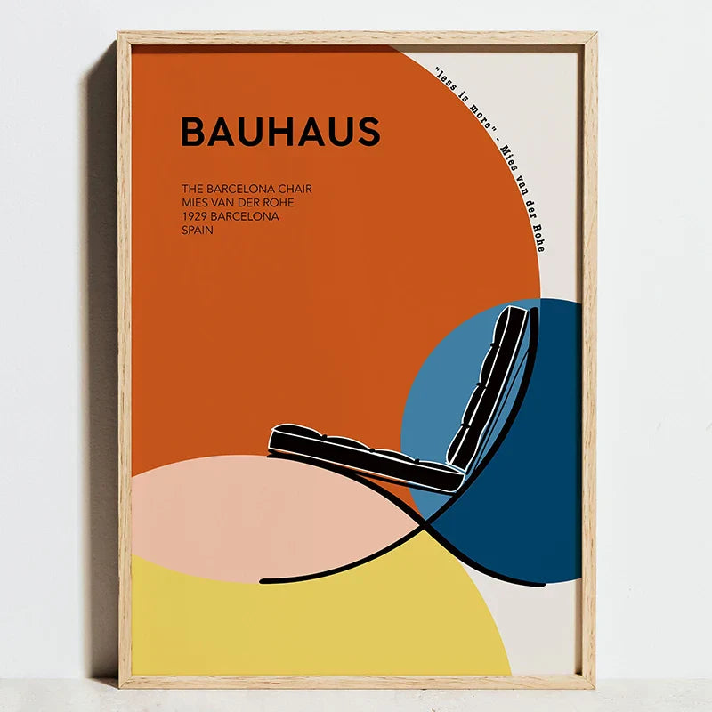 DecorBites™ Bauhaus Movement Geometric Exhibition Posters Wall Art