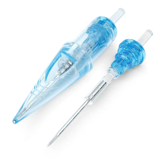 WJX Professional Tattoo Cartridges Needles - 0.35MM/0.30MM Round Shader | Box of 20