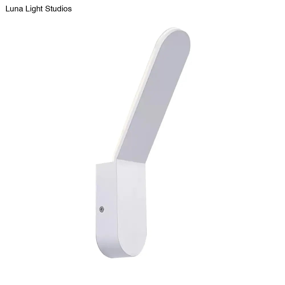 DecorBites™ Bend Wall Washer Light - Black/White Nordic Metal Wall Sconce for Corridor - Oval Shape, Warm/White LED Lighting
