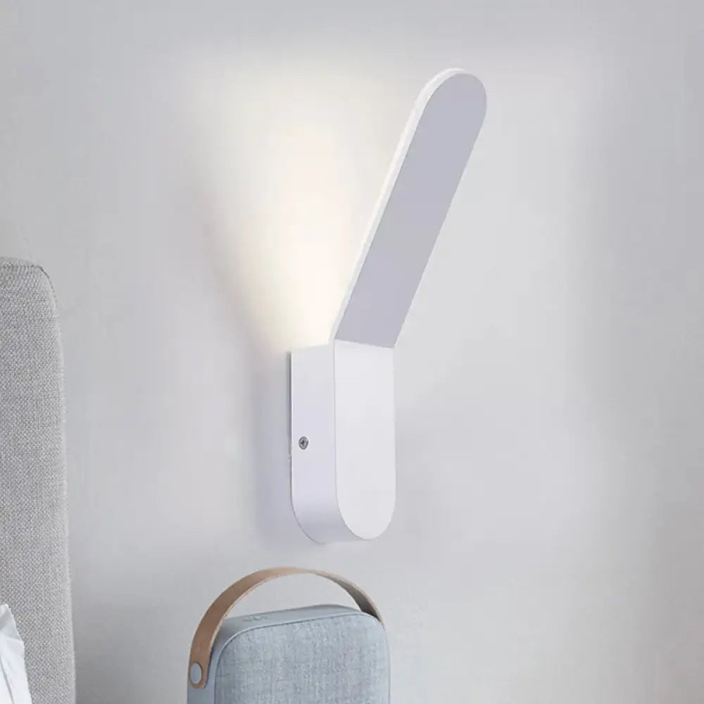 DecorBites™ Bend Wall Washer Light - Black/White Nordic Metal Wall Sconce for Corridor - Oval Shape, Warm/White LED Lighting