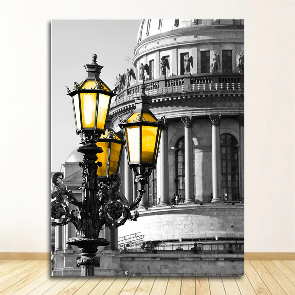 DecorBites™ Black and White Nordic Landscape Canvas Set