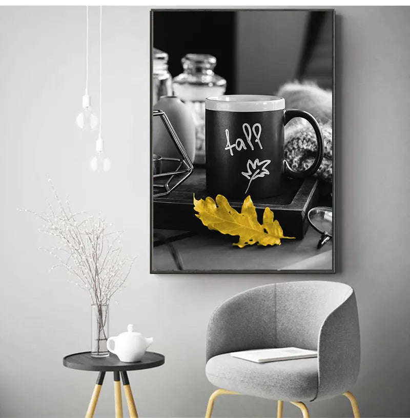 DecorBites™ Black and White Nordic Landscape Canvas Set