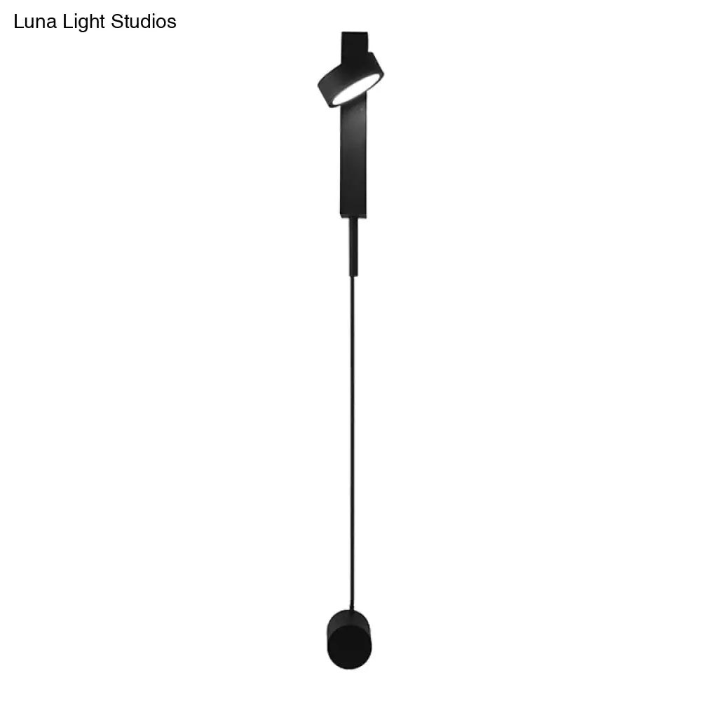 DecorBites™ Black/Gold LED Flush Mount Wall Sconce - Sleek & Stylish Metallic Wall Lighting Fixture