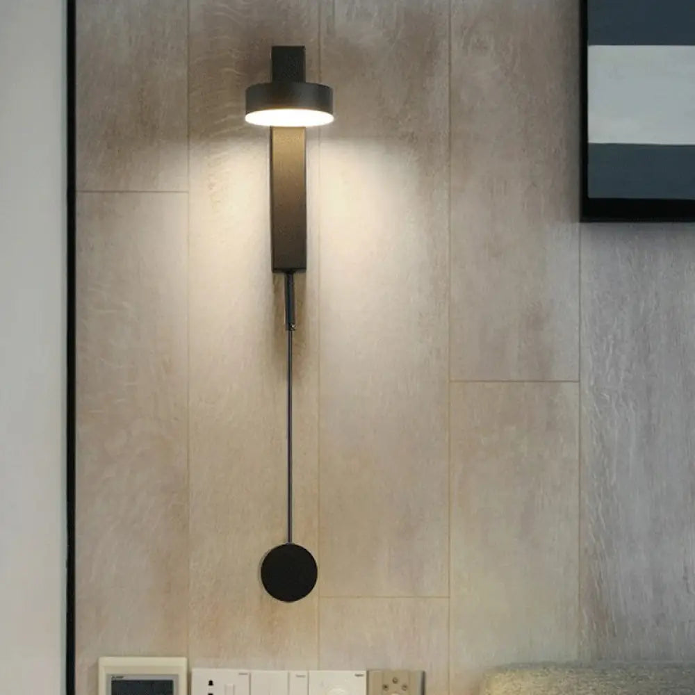 DecorBites™ Black/Gold LED Flush Mount Wall Sconce - Sleek & Stylish Metallic Wall Lighting Fixture