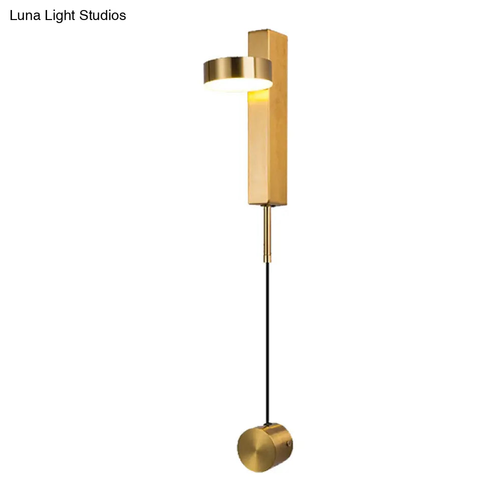 DecorBites™ Black/Gold LED Flush Mount Wall Sconce - Sleek & Stylish Metallic Wall Lighting Fixture