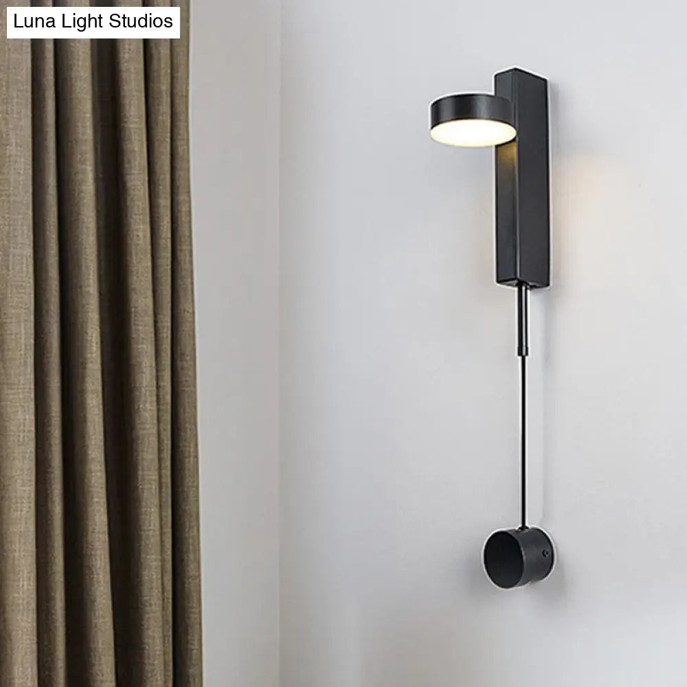 DecorBites™ Black/Gold LED Flush Mount Wall Sconce - Sleek & Stylish Metallic Wall Lighting Fixture