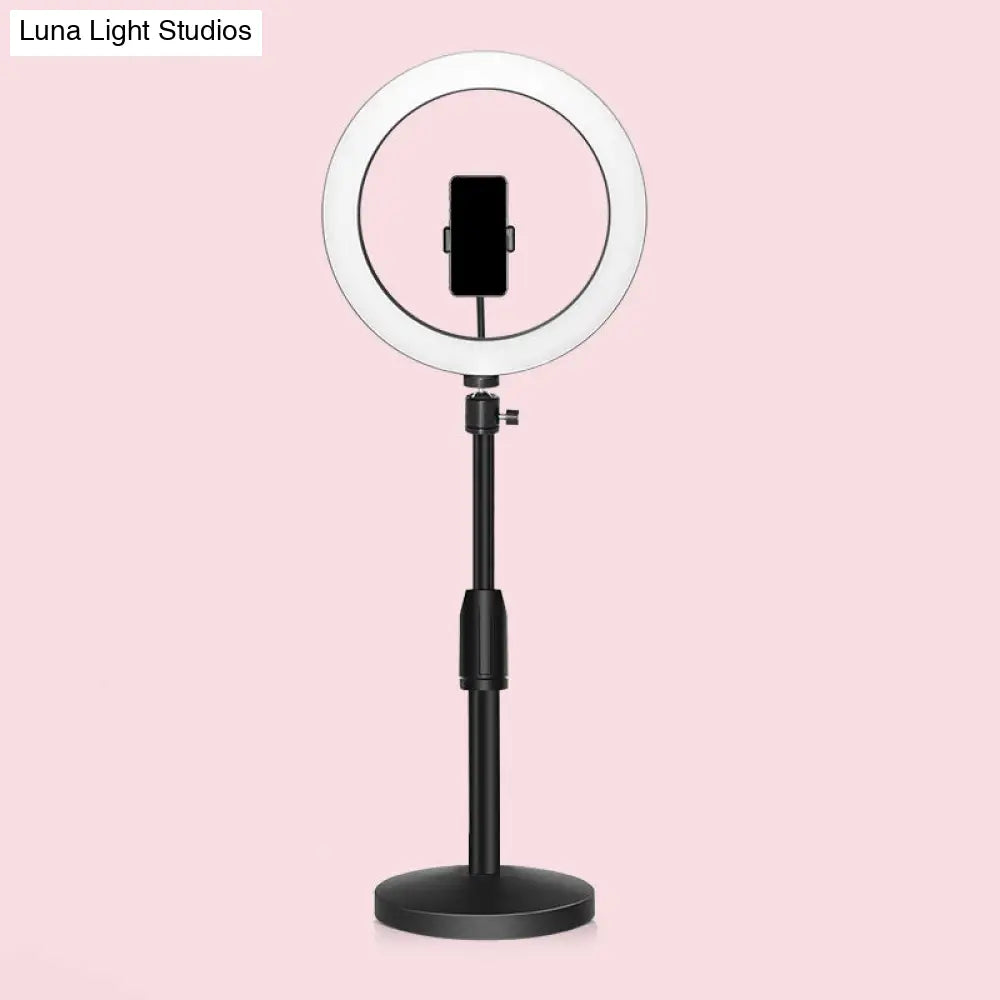 DecorBites™ Black LED Make-Up Lamp with Phone Holder and Flash Light