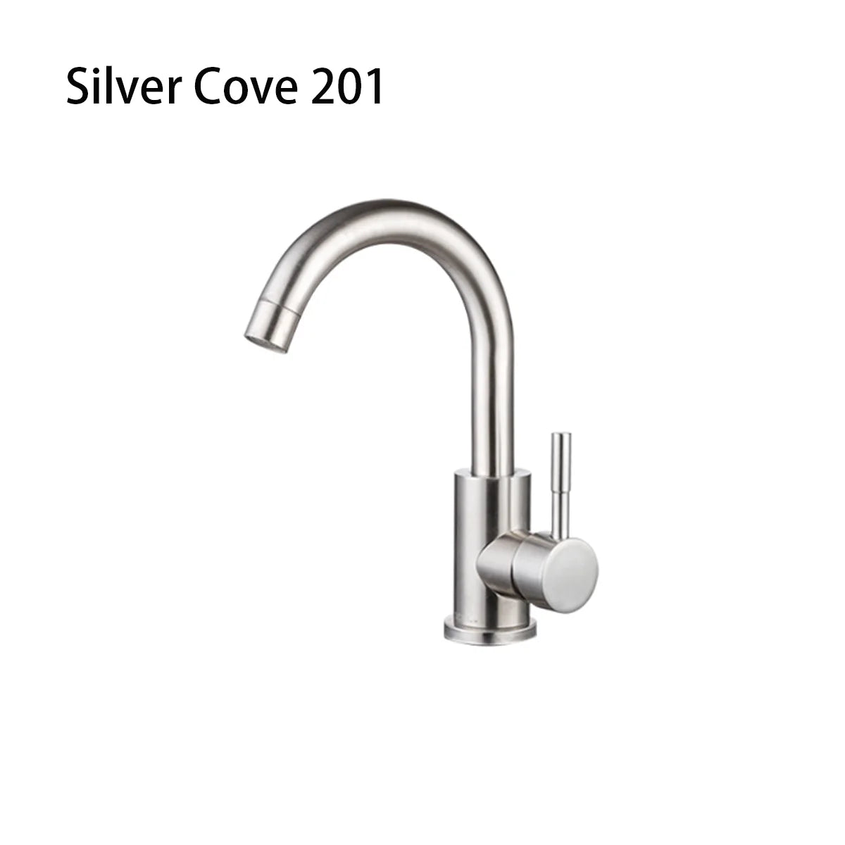 DecorBites™ Black Stainless Steel Bathroom Faucet - Single Handle