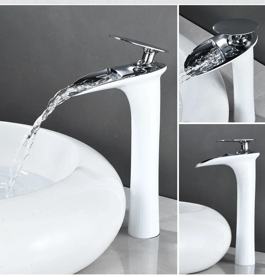 DecorBites™ Black Waterfall Bathroom Faucet Mixer Tap