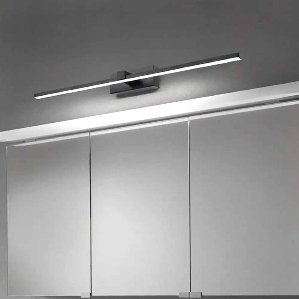 DecorBites™ Black/White LED Wall Mounted Bathroom Mirror Light - Iron Stick Vanity Lamp, Multiple Sizes Available