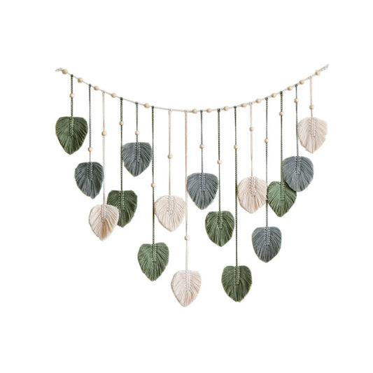 DecorBites™ Boho Style Handmade Tapestry, Room Photo Leaves Wall Decoration Wall Hanging Tapestry For Living Room Office Home Decor
