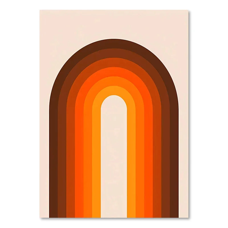 DecorBites™ Boho Sunset Art Print Set for Living Room