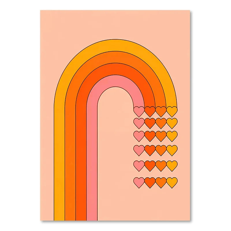 DecorBites™ Boho Sunset Art Prints for Living Room