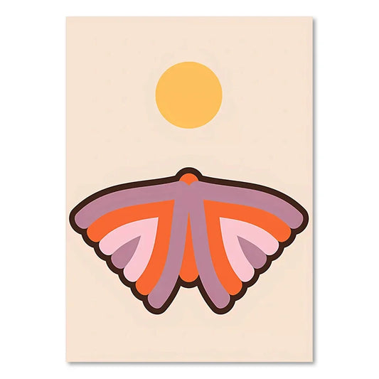 DecorBites™ Boho Sunset Art Prints for Living Room