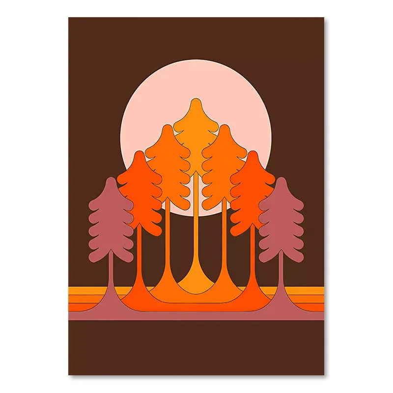 DecorBites™ Boho Sunset Art Prints - Wall Decor