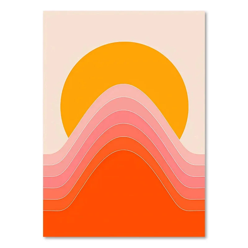 DecorBites™ Boho Sunset Rainbow Art Prints - Canvas Wall Decor