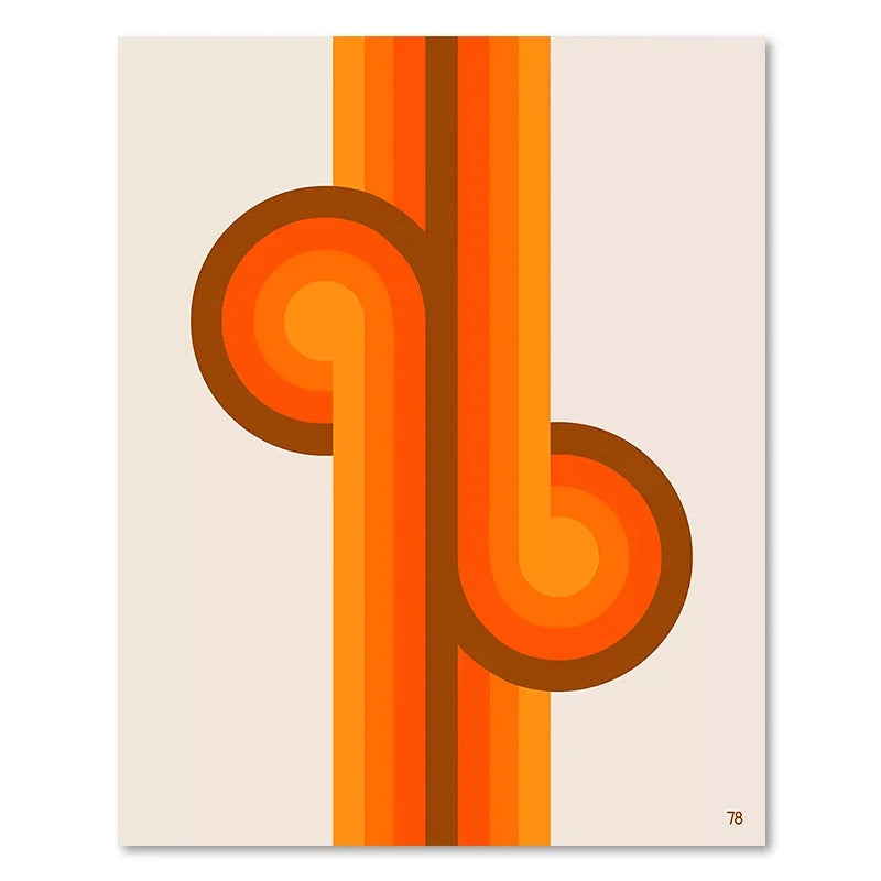 DecorBites™ Boho Sunset Stripes Art Prints - Wall Decor