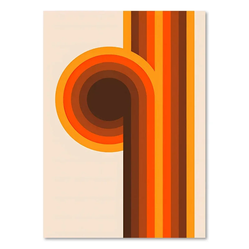 DecorBites™ Boho Sunset Stripes Art Prints - Wall Decor