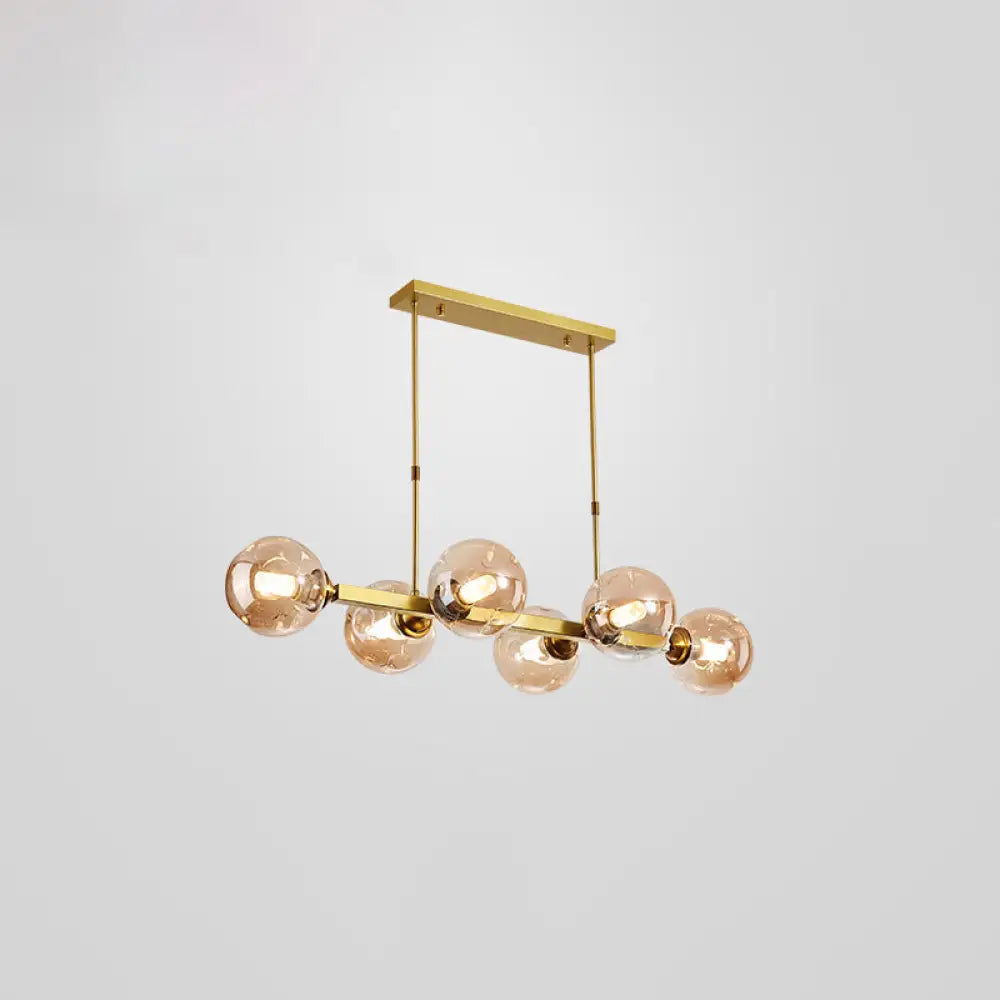 DecorBites™ Bubbles Glass Pendant Light: Stylish Island Hanging Fixture for Postmodern Dining