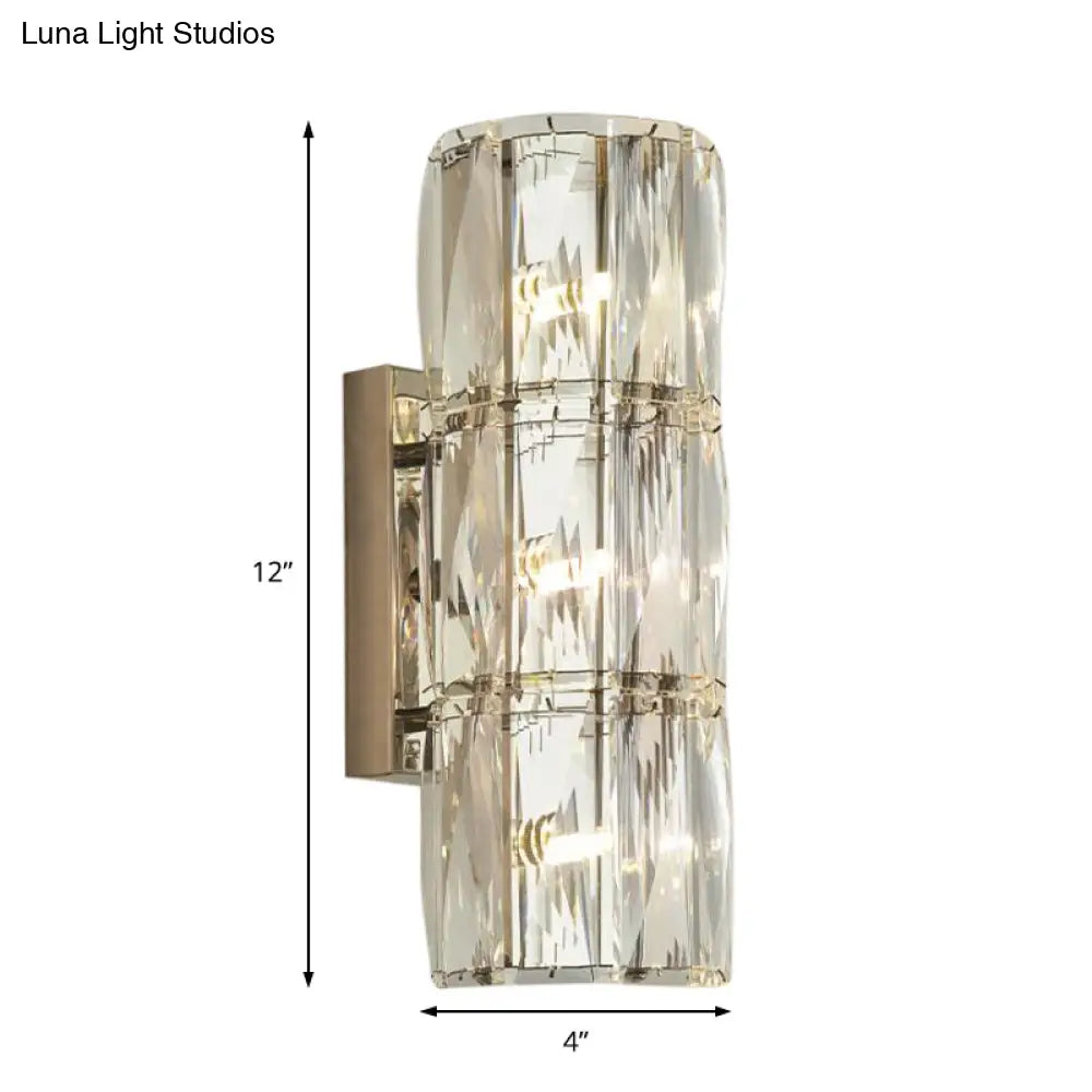 DecorBites™ Clear Crystal Linear Wall Light Fixture - Modernist 2/3/4 Lights Sconce for Dining Room