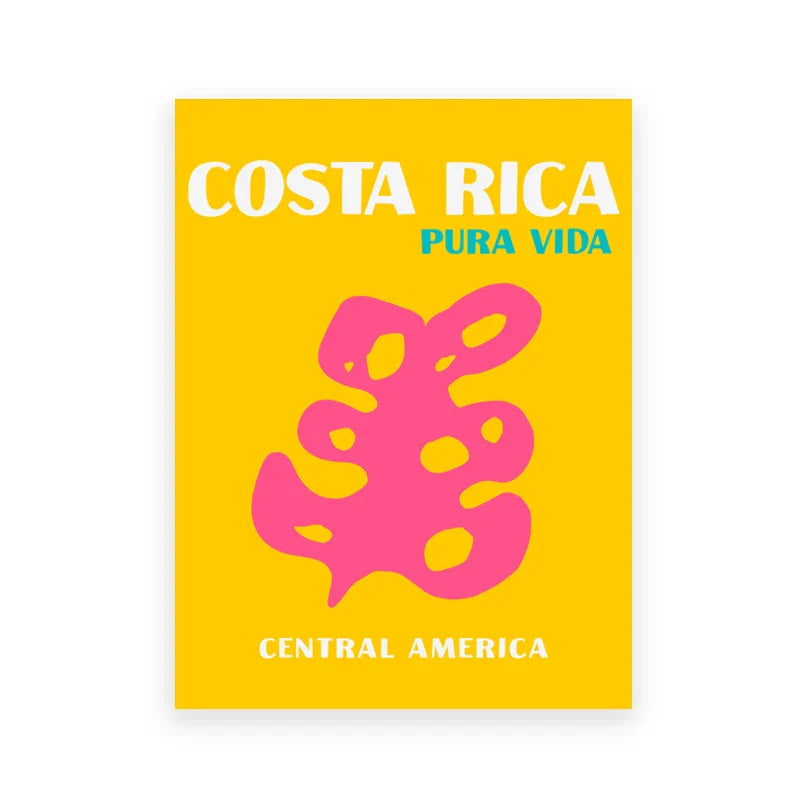 DecorBites™ Colorful Travel Posters - Miami, Ibiza, Mykonos