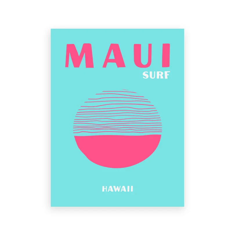 DecorBites™ Colorful Travel Posters - Miami, Ibiza, Mykonos