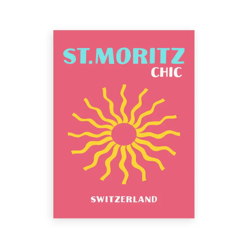 DecorBites™ Colorful Travel Posters - Miami, Ibiza, Mykonos