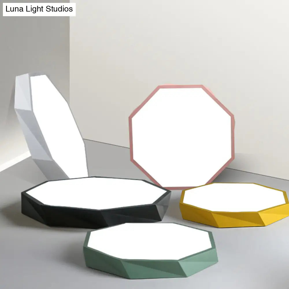 DecorBites™ Contemporary Acrylic Flush Mount Ceiling Light for Bedroom - Faceted Chandelier