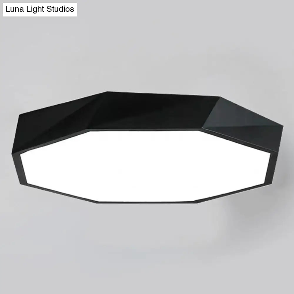 DecorBites™ Contemporary Acrylic Flush Mount Ceiling Light for Bedroom - Faceted Chandelier
