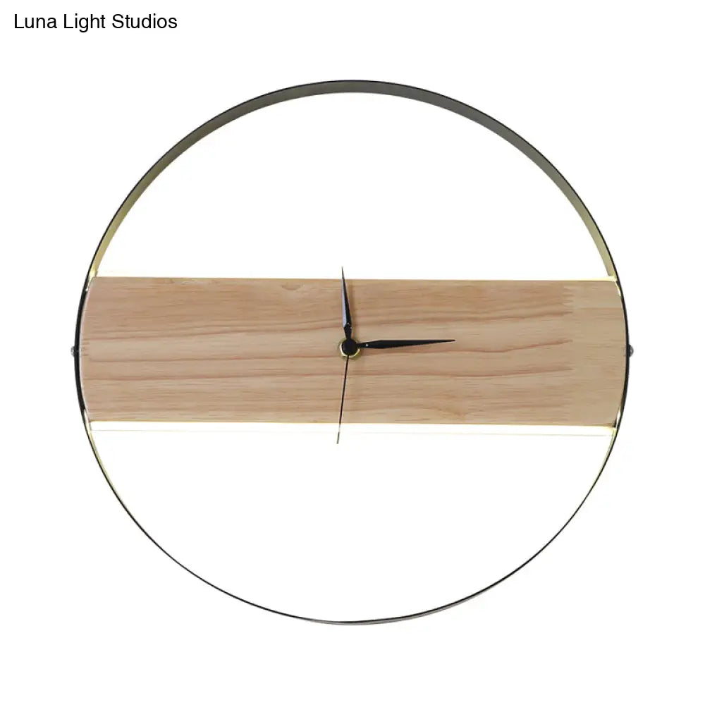 DecorBites™ Contemporary Beige Wall Sconce with Acrylic LED - Flush Mount, Rectangular/Round Parlor Design.