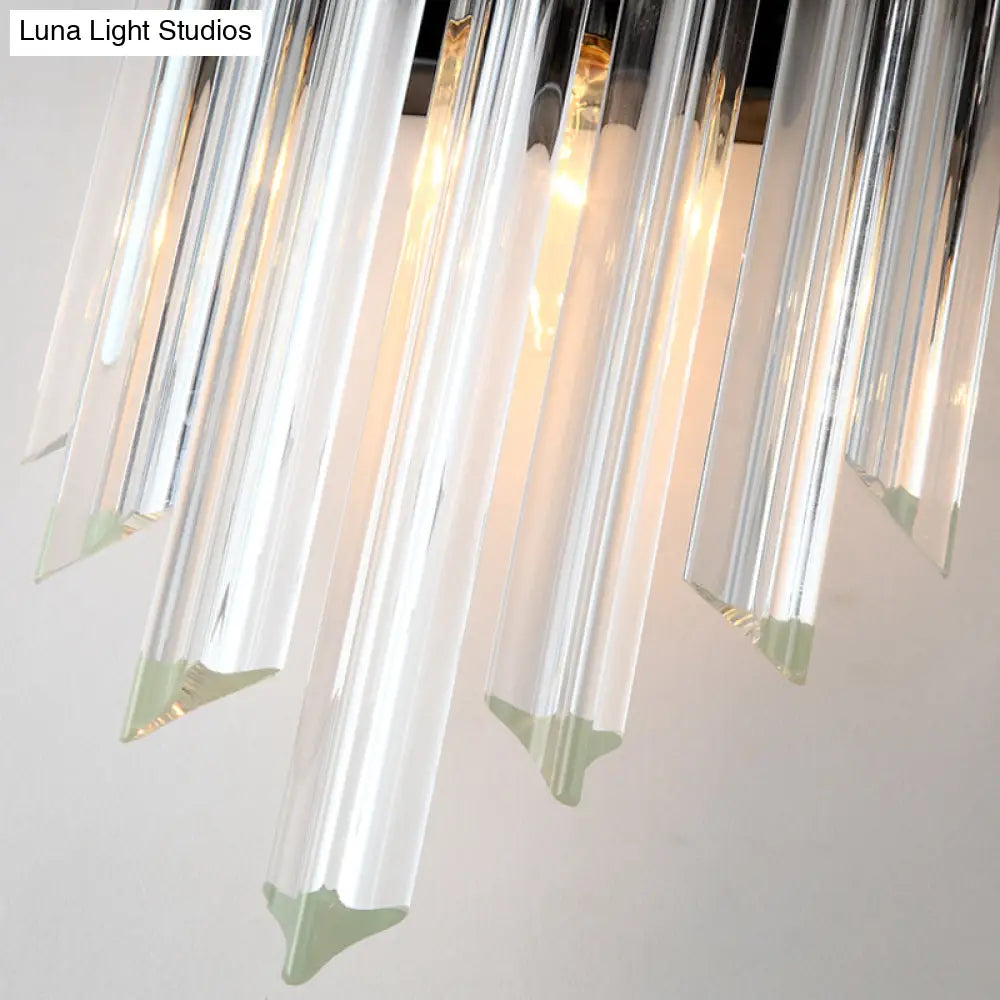 DecorBites™ Contemporary Black Crystal Wall Lamp for Living Room