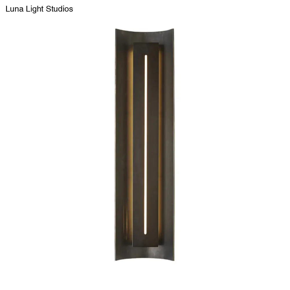 DecorBites™ Contemporary Black LED Wall Mounted Bedroom Light with Curve Metal Shade - 1 Bulb