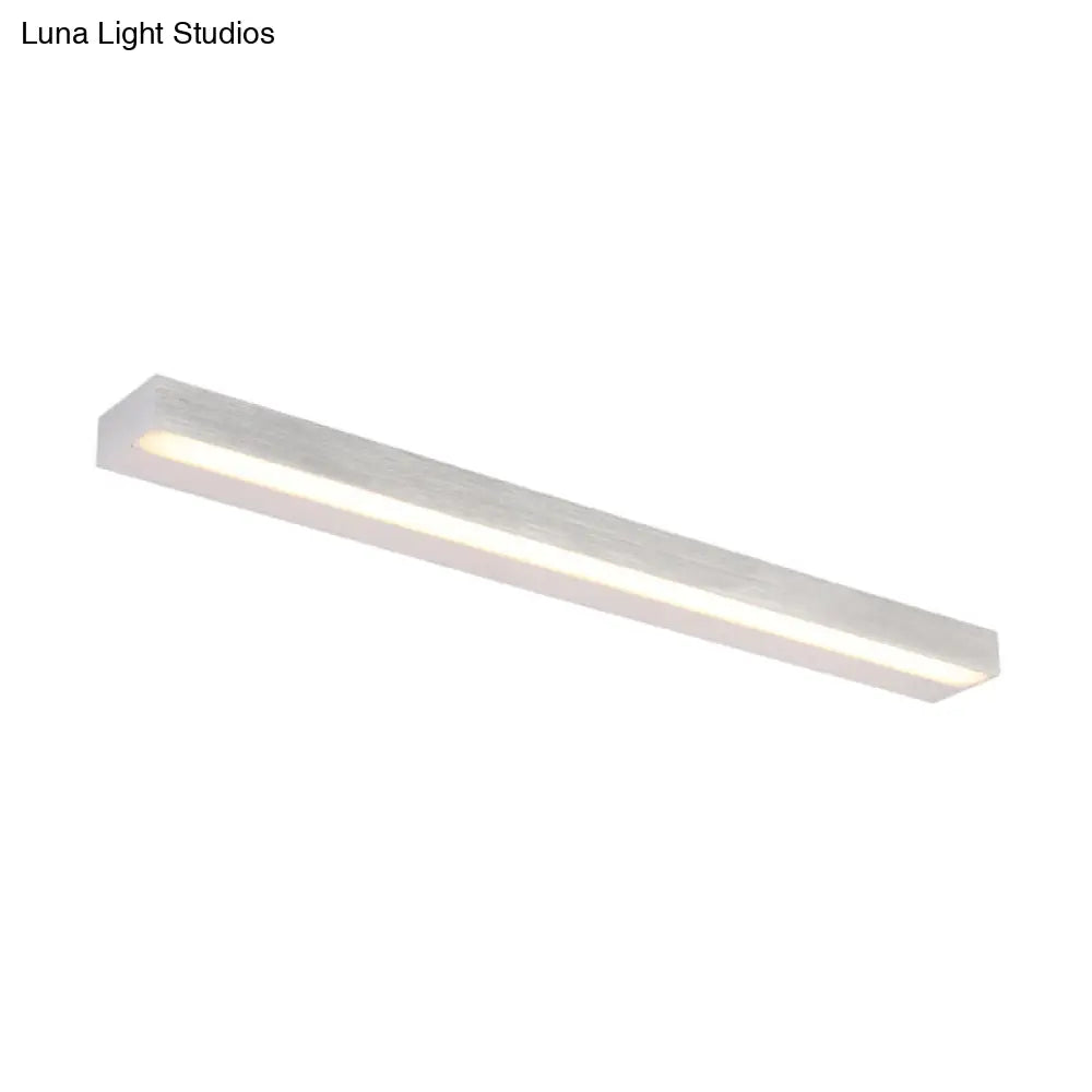 DecorBites™ Contemporary Black/Silver LED Vanity Light in White/Warm for Linear Vanity Sconce - 16"/19.5"/23.5" Wide