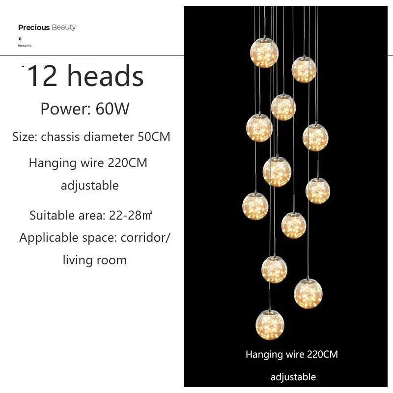DecorBites™ Contemporary Crystal Ball Chandelier - Free Shipping