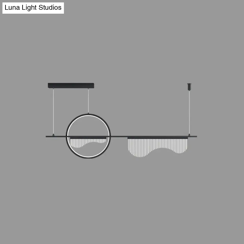 DecorBites™ Contemporary Geometric LED Pendant Light for Dining Room Island