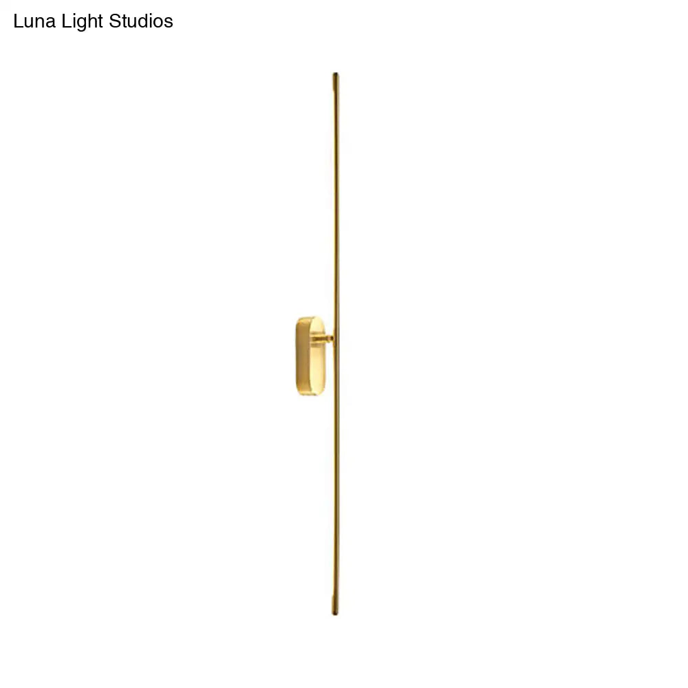 DecorBites™ Contemporary Gold LED Wall Mounted Sconce Lamp for Living Room