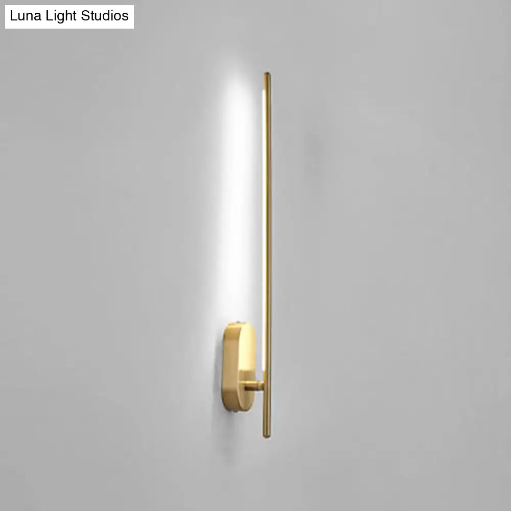 DecorBites™ Contemporary Gold LED Wall Mounted Sconce Lamp for Living Room