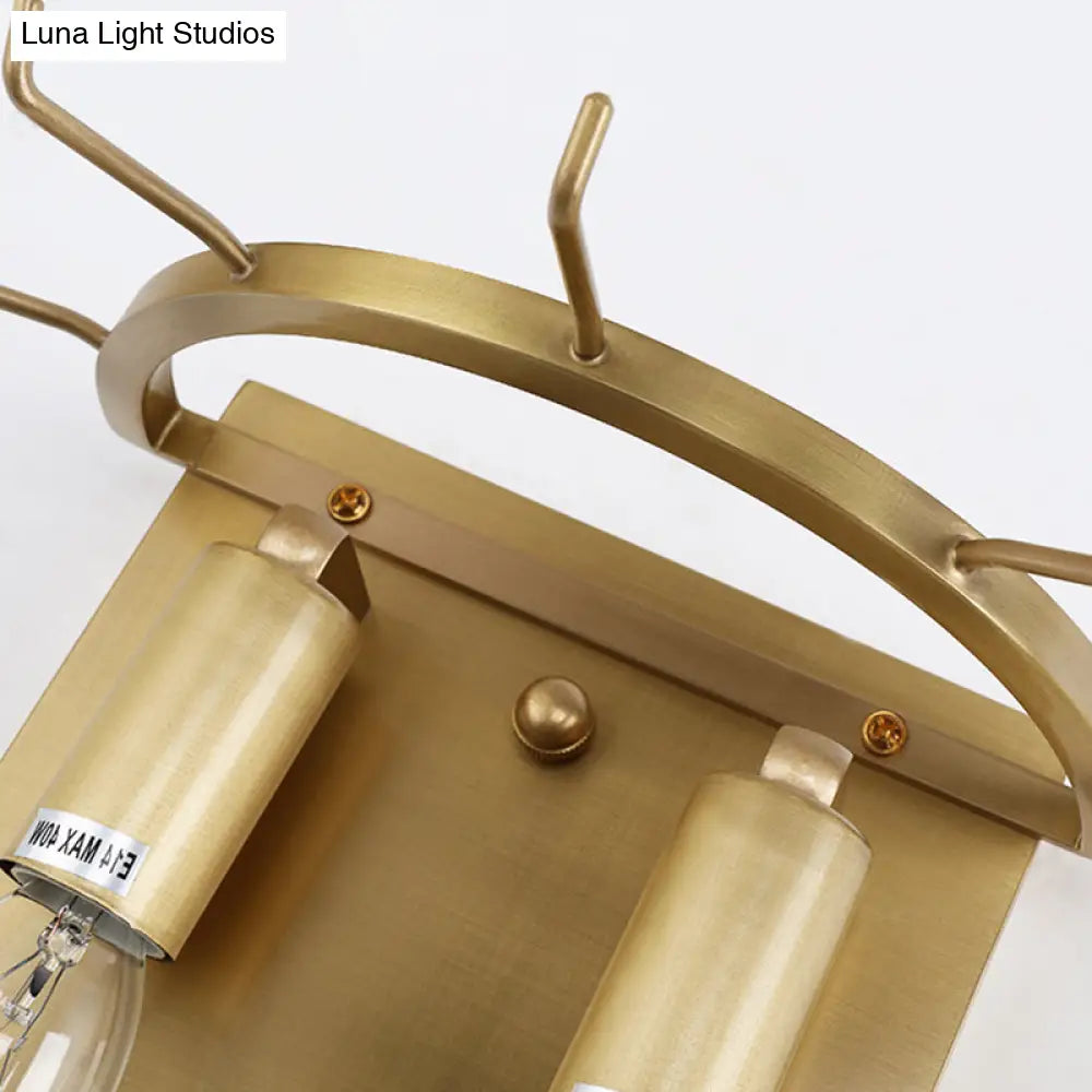DecorBites™ Contemporary Gold Oval Sconce with Cut Crystal Detail - Perfect Wall Fixture for Living Room Lighting
